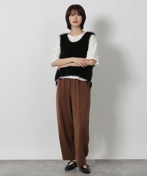 LAKOLE（ラコレ）の「フィブリルイージーパンツ / 580006（その他パンツ・レディース・ブラック/ブラウン/パープル・FREE）」の18枚目の写真