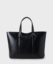 【美品】TAKEO KIKUCHI　シャンブレーキャンバス レザーコンビ トート 美品】TAKEO KIKUCHI シャンブレーキャンバス レザーコンビ