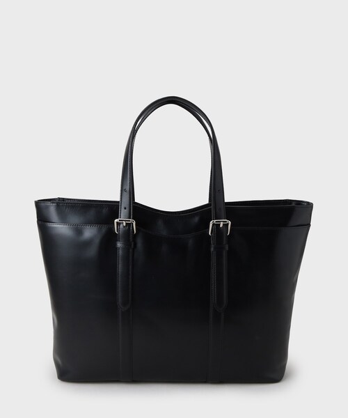 TAKEO KIKUCHI（タケオキクチ）の「アニリンレザー トート（トートバッグ・メンズ・ブラック/ダークブラウン・00）」の3枚目の写真