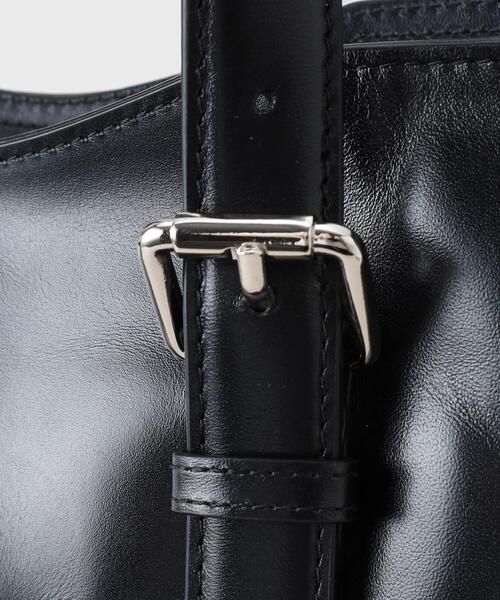 TAKEO KIKUCHI（タケオキクチ）の「アニリンレザー トート（トートバッグ・メンズ・ブラック/ダークブラウン・00）」の19枚目の写真