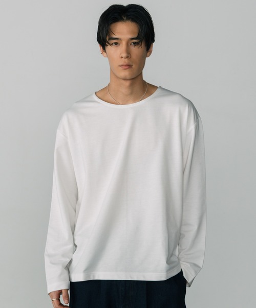 LURAKU(N)́yLURAKUzOpen Neck Short Length Tee / LURAKU I[vlbNZTVc(TVc/Jbg\[)