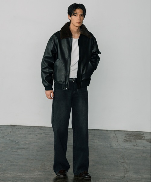 LURAKU（ルラク）の「〇【LURAKU】Open Neck Short Length Tee / LURAKU オープンネック短丈Tシャツ（Tシャツ/カットソー・メンズ・オフホワイト/ブラック・L/M/S）」の12枚目の写真