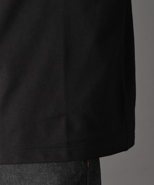 LURAKU（ルラク）の「〇【LURAKU】Open Neck Short Length Tee / LURAKU オープンネック短丈Tシャツ（Tシャツ/カットソー・メンズ・オフホワイト/ブラック・L/M/S）」の18枚目の写真