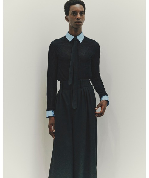 Juha(ユハ)の「EXTREME WIDE EASY PANTS(スラックス・メンズ・ブラック・2/3/4)」の9枚目の写真