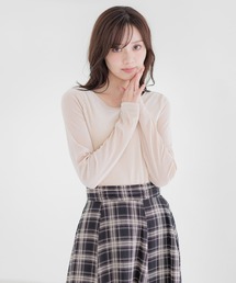 メッシュベロアトップス589856