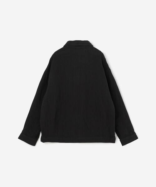 Bshop(ビショップ)の「7115 by SZEKI | リネンコットン シャツジャケット WOMEN(カバーオール・レディース・ブラック・XS)」の14枚目の写真