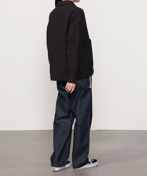 Bshop(ビショップ)の「7115 by SZEKI | リネンコットン シャツジャケット WOMEN(カバーオール・レディース・ブラック・XS)」の12枚目の写真