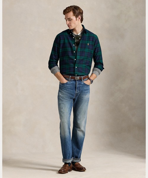 POLO RALPH LAUREN(ポロ ラルフ ローレン)の「クラシック フィット チェック オックスフォード シャツ(シャツ/ブラウス・メンズ・ネイビー系1・S/M/L/XL/XS/XXL)」の3枚目の写真