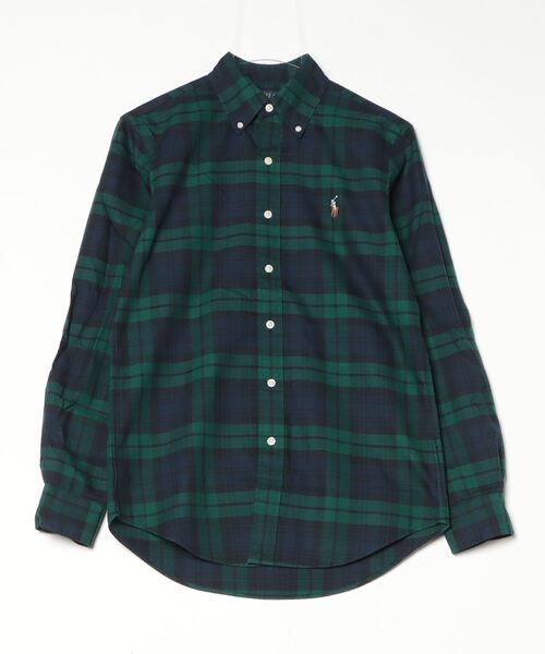 POLO RALPH LAUREN(ポロ ラルフ ローレン)の「クラシック フィット チェック オックスフォード シャツ(シャツ/ブラウス・メンズ・ネイビー系1・S/M/L/XL/XS/XXL)」の7枚目の写真