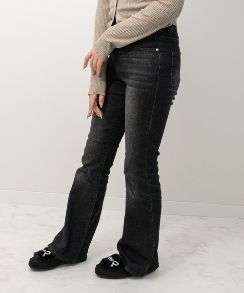 Bridget Birkin(ブリジットバーキン)の「【Bridget Birkin】キラキラリボンムートンシューズ(551662)(モカシン/デッキシューズ・レディース・ブラック系その他/ベージュ系その他/グレイッシュベージュ・24.5/24/23.5/23/22.5)」の11枚目の写真