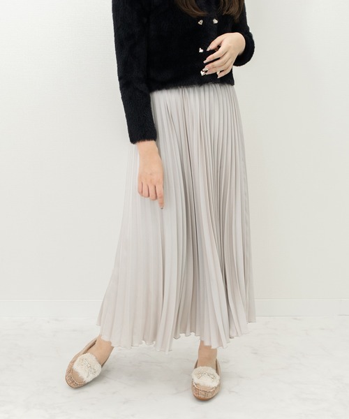 Bridget Birkin(ブリジットバーキン)の「【Bridget Birkin】キラキラリボンムートンシューズ(551662)(モカシン/デッキシューズ・レディース・ブラック系その他/ベージュ系その他/グレイッシュベージュ・24.5/24/23.5/23/22.5)」の13枚目の写真