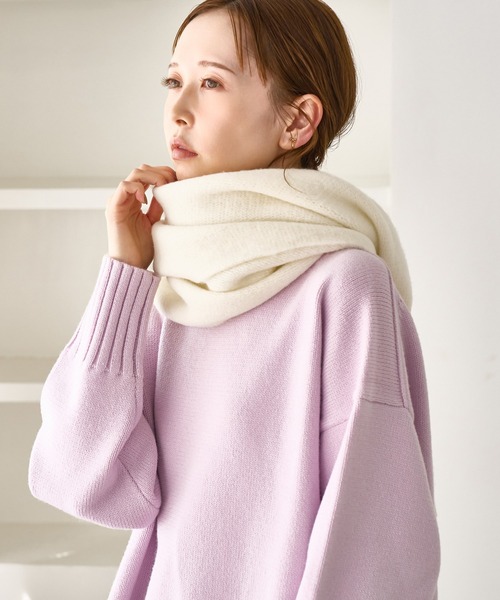 ROPE' PICNIC(ロペピクニック)の「ソフトタッチマフラー/静電気防止(マフラー・レディース・ピンク/チャコールグレー/ホワイト系その他7・FREE)」の12枚目の写真