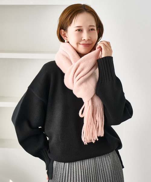 ROPE' PICNIC(ロペピクニック)の「ソフトタッチマフラー/静電気防止(マフラー・レディース・ピンク/チャコールグレー/ホワイト系その他7・FREE)」の14枚目の写真