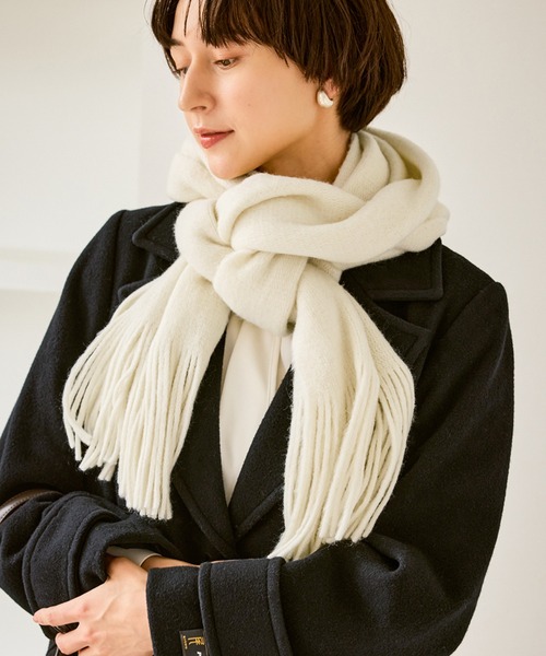 ROPE' PICNIC(ロペピクニック)の「ソフトタッチマフラー/静電気防止(マフラー・レディース・ピンク/チャコールグレー/ホワイト系その他7・FREE)」の15枚目の写真