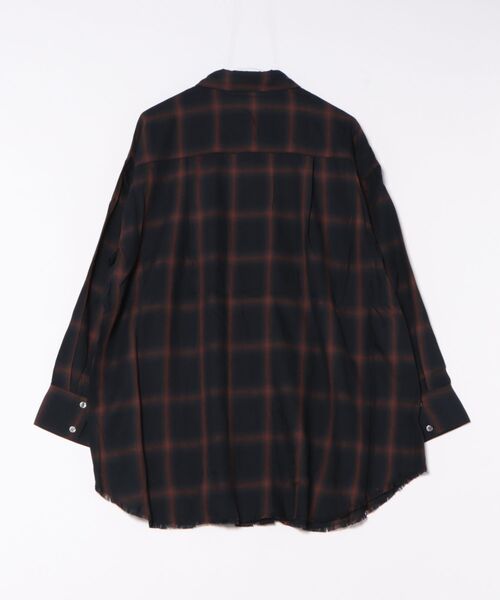 NICOLE CLUB(ニコル クラブ)の「オンブレチェックシャツ(シャツ/ブラウス・レディース・ブラウン/ネイビー/オフホワイト・MEDIUM)」の22枚目の写真