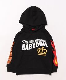 BABYDOLL（ベビードール）の「親子お揃い BIG刺繍王冠フレイムパーカー 1052K（パーカー）」