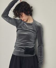 Trish | シアーフロッキーホルターネックレイヤードロンT(Tシャツ/カットソー)