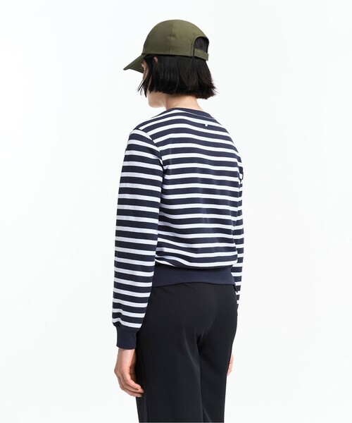 AIGLE(エーグル)の「UVカット フレンチテリーボーダースウェット(スウェット・レディース・ダークネイビー/ライトブルー/ブルー・36/38)」の16枚目の写真