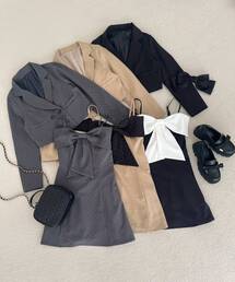 MAJESTIC LEGON | キラキラビッグリボンミニワンピ(ワンピース)