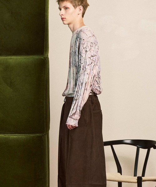 MAISON SPECIAL（メゾンスペシャル）の「《UNISEX》Wall Art Print Damage Knit Pullover/ウォールアートプリントダメージニットプルオーバー【MAISON SPECIAL/メゾンスペシャル】（ニット/セーター・メンズ・グレイッシュベージュ/グリーン/その他1・0/1/2）」の15枚目の写真