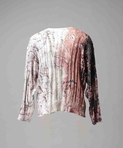 MAISON SPECIAL（メゾンスペシャル）の「《UNISEX》Wall Art Print Damage Knit Pullover/ウォールアートプリントダメージニットプルオーバー【MAISON SPECIAL/メゾンスペシャル】（ニット/セーター・メンズ・グレイッシュベージュ/グリーン/その他1・0/1/2）」の18枚目の写真