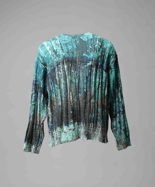 MAISON SPECIAL（メゾンスペシャル）の「《UNISEX》Wall Art Print Damage Knit Pullover/ウォールアートプリントダメージニットプルオーバー【MAISON SPECIAL/メゾンスペシャル】（ニット/セーター・メンズ・グレイッシュベージュ/グリーン/その他1・0/1/2）」の20枚目の写真