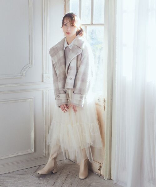 WEB限定】シャギーショートコート（ブルゾン）｜earth music&ecology