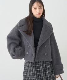 シャギーコート」に該当するグレー/灰色系のファッション通販