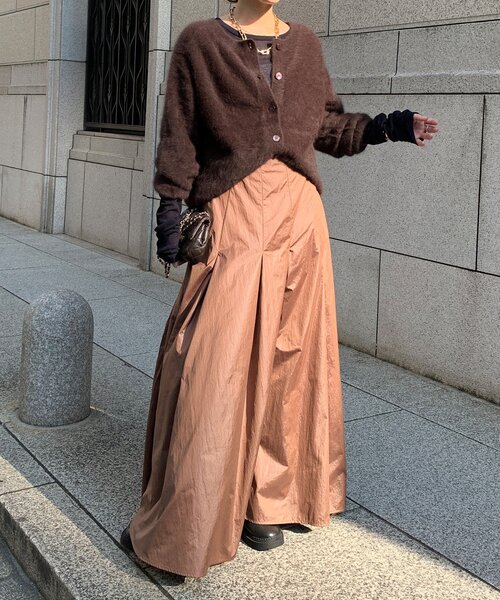 DouDou（ドゥドゥ）の「ファーカシミヤカーディガン（カーディガン/ボレロ・レディース・ホワイト/ブラウン/ピンク/モカ・FREE）」の20枚目の写真