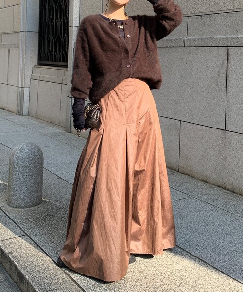 DouDou（ドゥドゥ）の「ファーカシミヤカーディガン（カーディガン/ボレロ・レディース・ホワイト/ブラウン/ピンク/モカ・FREE）」の21枚目の写真