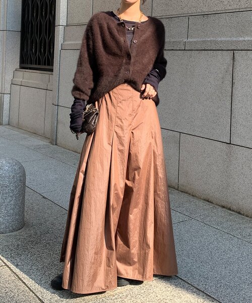 DouDou（ドゥドゥ）の「ファーカシミヤカーディガン（カーディガン/ボレロ・レディース・ホワイト/ブラウン/ピンク/モカ・FREE）」の22枚目の写真