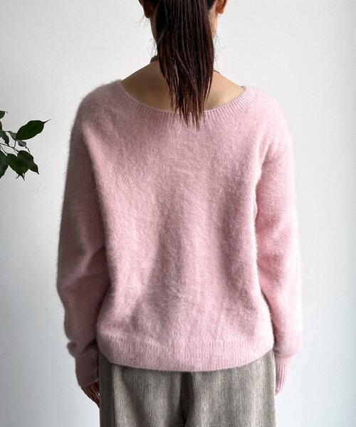 DouDou（ドゥドゥ）の「ファーカシミヤカーディガン（カーディガン/ボレロ・レディース・ホワイト/ブラウン/ピンク/モカ・FREE）」の10枚目の写真