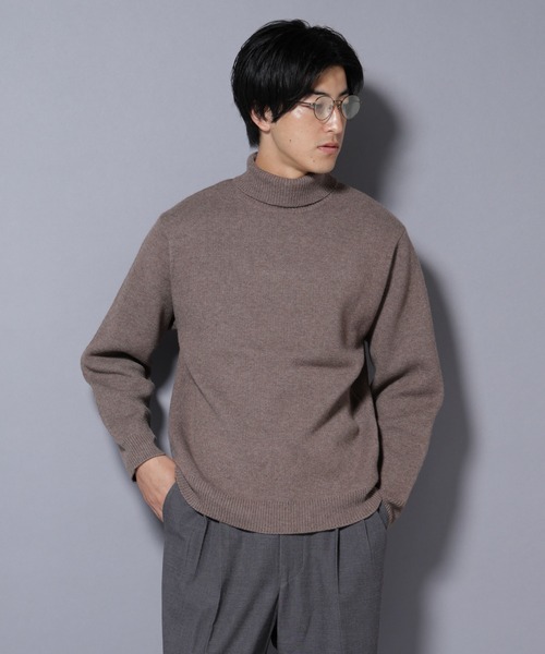 NANO universe(ナノユニバース)の「PBTストレッチタートルネックニット(ニット/セーター・メンズ・ネイビー/モカ/チャコール/ブラック・XL/L/M/S)」の4枚目の写真