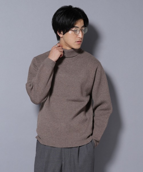 NANO universe(ナノユニバース)の「PBTストレッチタートルネックニット(ニット/セーター・メンズ・ネイビー/モカ/チャコール/ブラック・XL/L/M/S)」の6枚目の写真