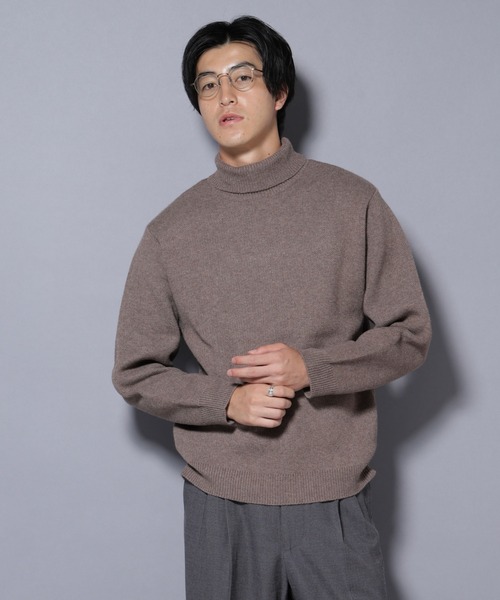 NANO universe(ナノユニバース)の「PBTストレッチタートルネックニット(ニット/セーター・メンズ・ネイビー/モカ/チャコール/ブラック・XL/L/M/S)」の5枚目の写真