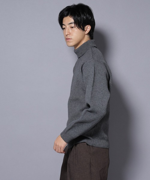 NANO universe(ナノユニバース)の「PBTストレッチタートルネックニット(ニット/セーター・メンズ・ネイビー/モカ/チャコール/ブラック・XL/L/M/S)」の21枚目の写真