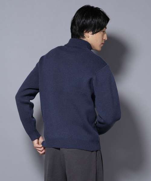 NANO universe(ナノユニバース)の「PBTストレッチタートルネックニット(ニット/セーター・メンズ・ネイビー/モカ/チャコール/ブラック・XL/L/M/S)」の14枚目の写真