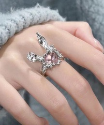 Dormiir（ドルミール）の「【Dormiir】ハートビジューうさ耳リング（リング）」