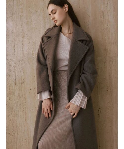 LAGUNAMOON（ラグナムーン）の「シアーラメプリーツIラインスカート（スカート・レディース・ベージュ/ピンク・SMALL/MEDIUM）」の3枚目の写真