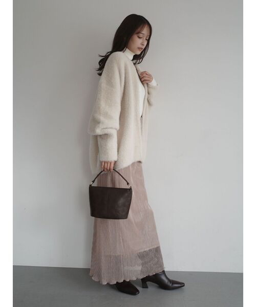 LAGUNAMOON（ラグナムーン）の「シアーラメプリーツIラインスカート（スカート・レディース・ベージュ/ピンク・SMALL/MEDIUM）」の16枚目の写真
