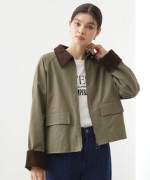 THE SHOP TK （ザ ショップ ティーケー ）の「カバーオールジャケット【洗える】（ブルゾン）」