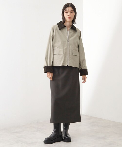 THE SHOP TK （ザ ショップ ティーケー ）の「カバーオールジャケット【洗える】（ブルゾン・レディース・ナチュラル/カーキ・12/13）」の21枚目の写真