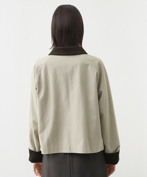 THE SHOP TK （ザ ショップ ティーケー ）の「カバーオールジャケット【洗える】（ブルゾン・レディース・ナチュラル/カーキ・12/13）」の10枚目の写真