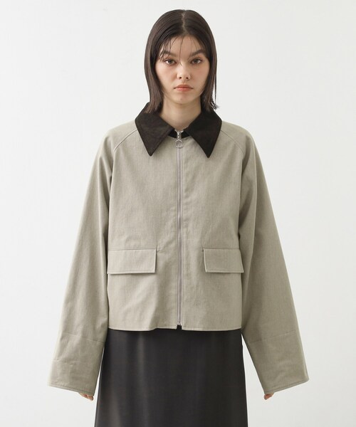 THE SHOP TK （ザ ショップ ティーケー ）の「カバーオールジャケット【洗える】（ブルゾン・レディース・ナチュラル/カーキ・12/13）」の11枚目の写真