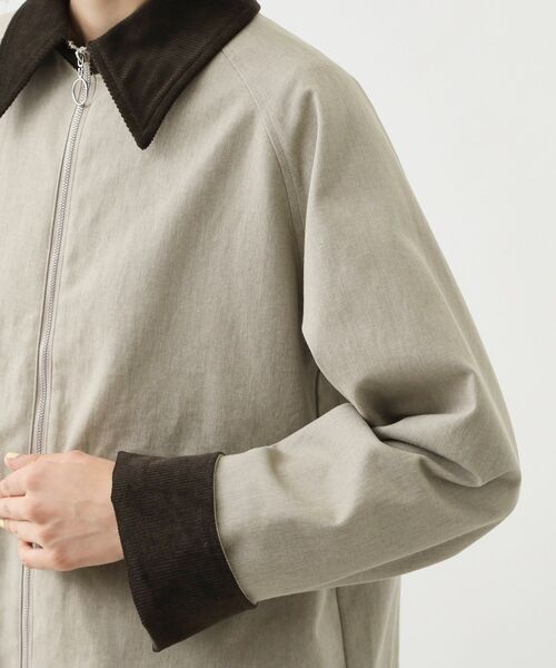 THE SHOP TK （ザ ショップ ティーケー ）の「カバーオールジャケット【洗える】（ブルゾン・レディース・ナチュラル/カーキ・12/13）」の13枚目の写真