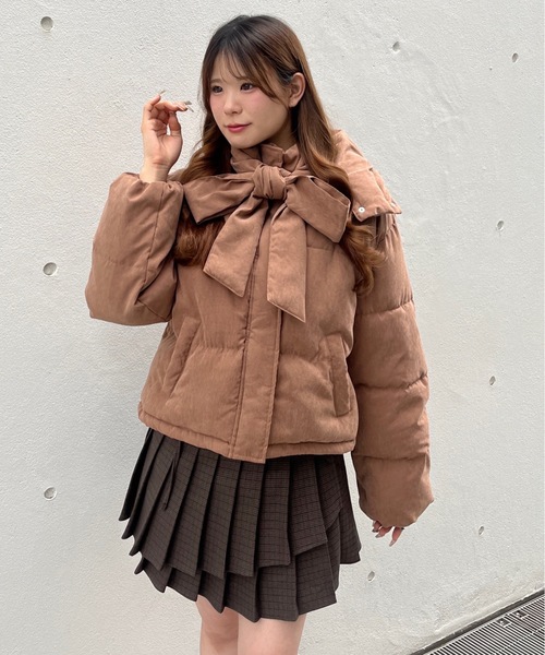 archivio ダウンジャケット スカートセット 38 組曲（KUMIKYOKU） ダウンコート ダウンジャケット ミニブークレー