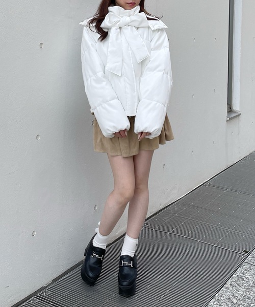 ボウタイダウンジャケット（ダウンジャケット/コート）｜one way