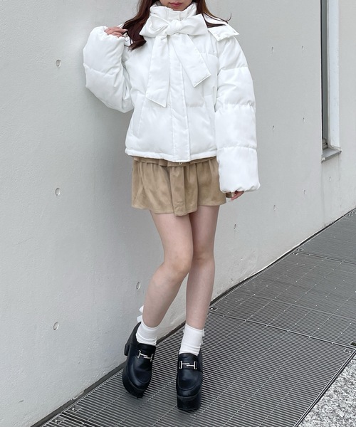 ボウタイダウンジャケット（ダウンジャケット/コート）｜one way