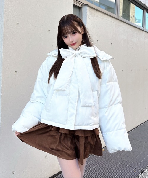 ボウタイダウンジャケット（ダウンジャケット/コート）｜one way