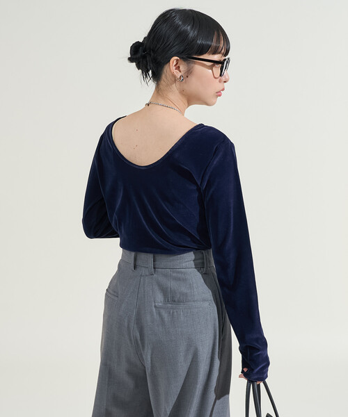 セール】ベロア バックオープンロンT（Tシャツ/カットソー）｜FREAK'S